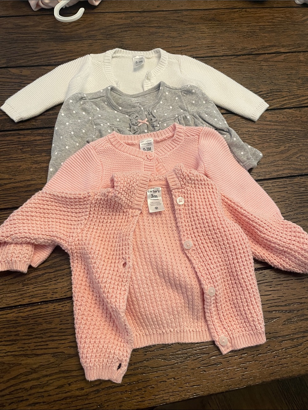 4 Carter's Cardigans